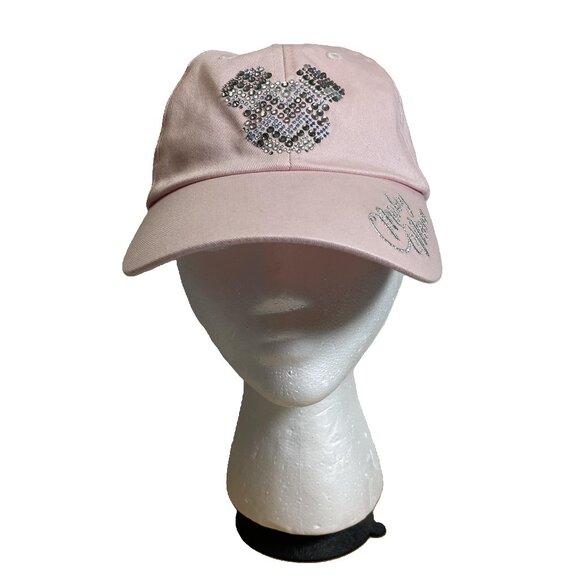 Disney Parks Pink Mickey Mouse Rhinestone Adjustable Hat Embroidery Strapback - Picture 1 of 8